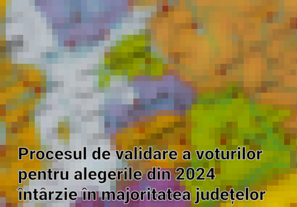 Procesul de validare a voturilor pentru alegerile din 2024 întârzie în majoritatea județelor României