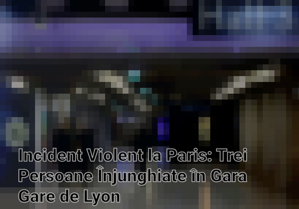 Incident Violent la Paris: Trei Persoane Înjunghiate în Gara Gare de Lyon Imagini