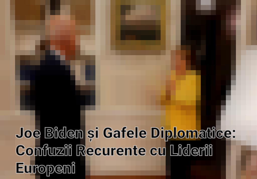 Joe Biden și Gafele Diplomatice: Confuzii Recurente cu Liderii Europeni Imagini