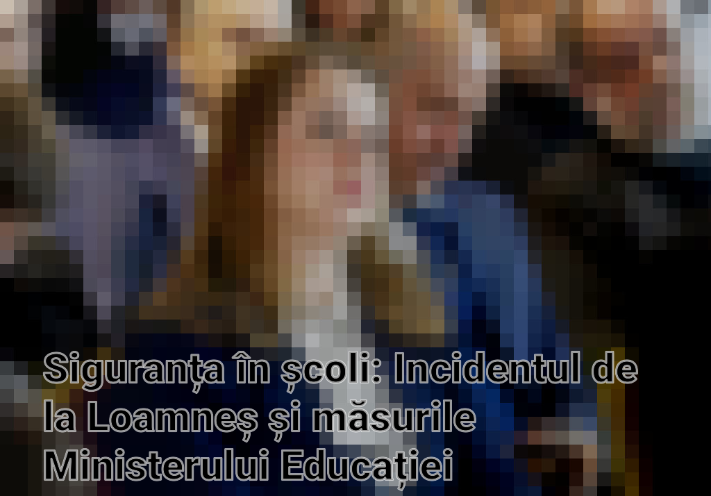 Siguranța în școli: Incidentul de la Loamneș și măsurile Ministerului Educației