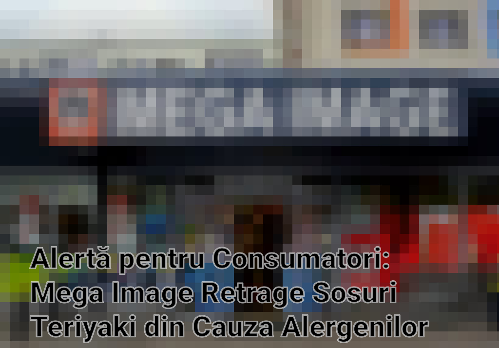 Alertă pentru Consumatori: Mega Image Retrage Sosuri Teriyaki din Cauza Alergenilor Nemenționați