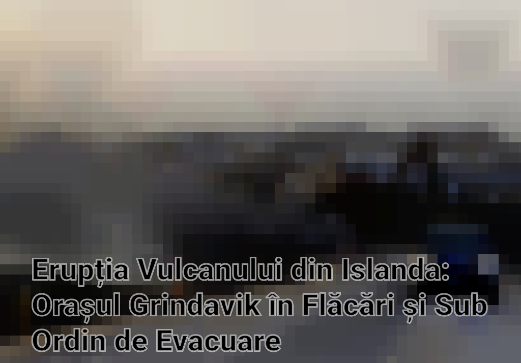 Erupția Vulcanului din Islanda: Orașul Grindavik în Flăcări și Sub Ordin de Evacuare