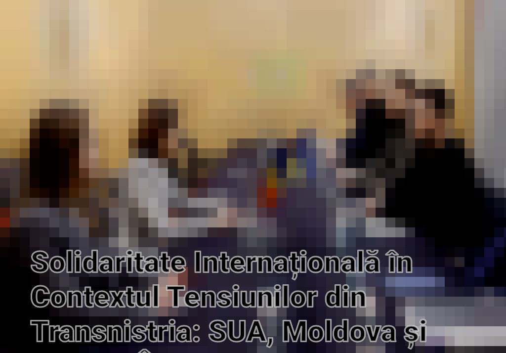 Solidaritate Internațională în Contextul Tensiunilor din Transnistria: SUA, Moldova și Ucraina Își Unesc Forțele