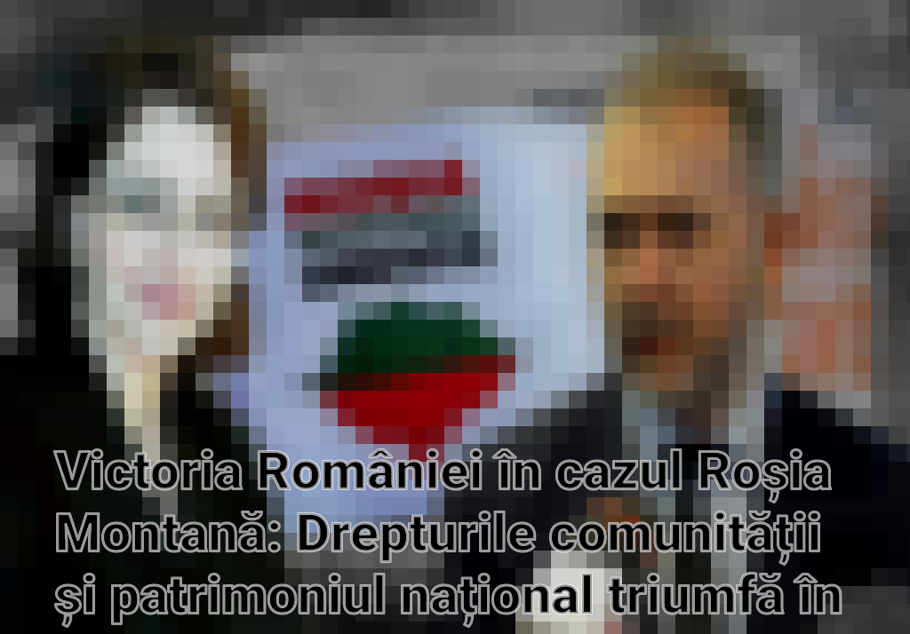 Victoria României în cazul Roșia Montană: Drepturile comunității și patrimoniul național triumfă în fața intereselor minerare Imagini
