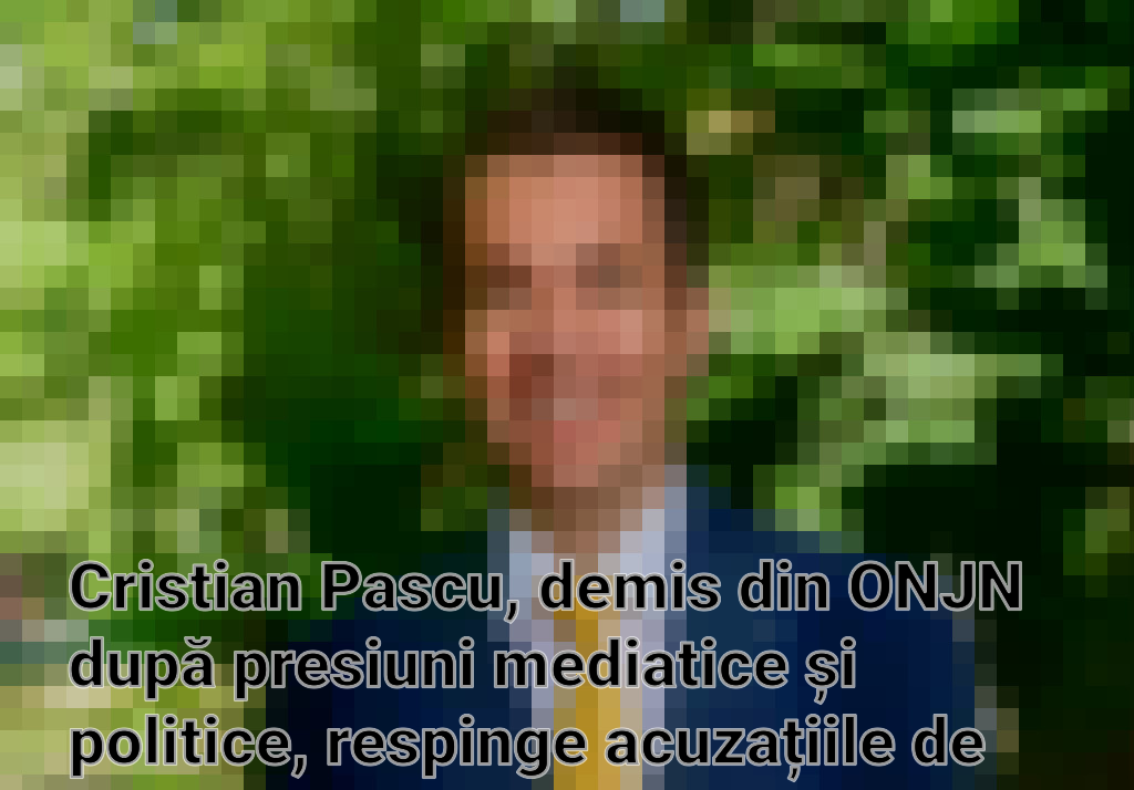 Cristian Pascu, demis din ONJN după presiuni mediatice și politice, respinge acuzațiile de incompetență
