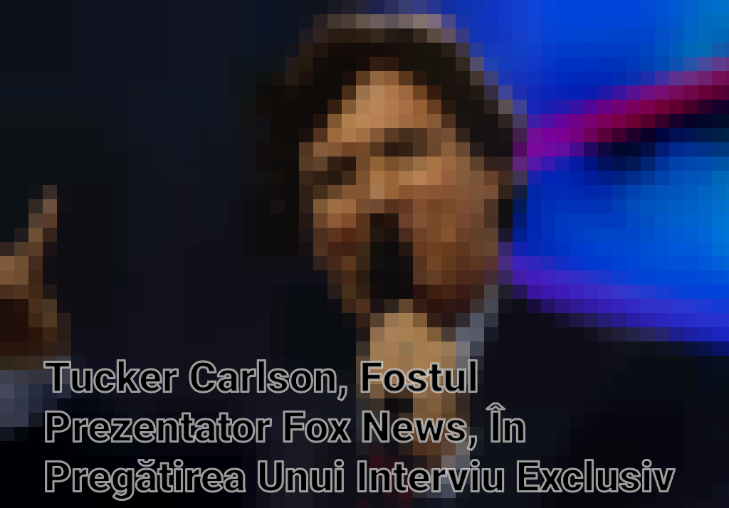 Tucker Carlson, Fostul Prezentator Fox News, În Pregătirea Unui Interviu Exclusiv cu Vladimir Putin Imagini