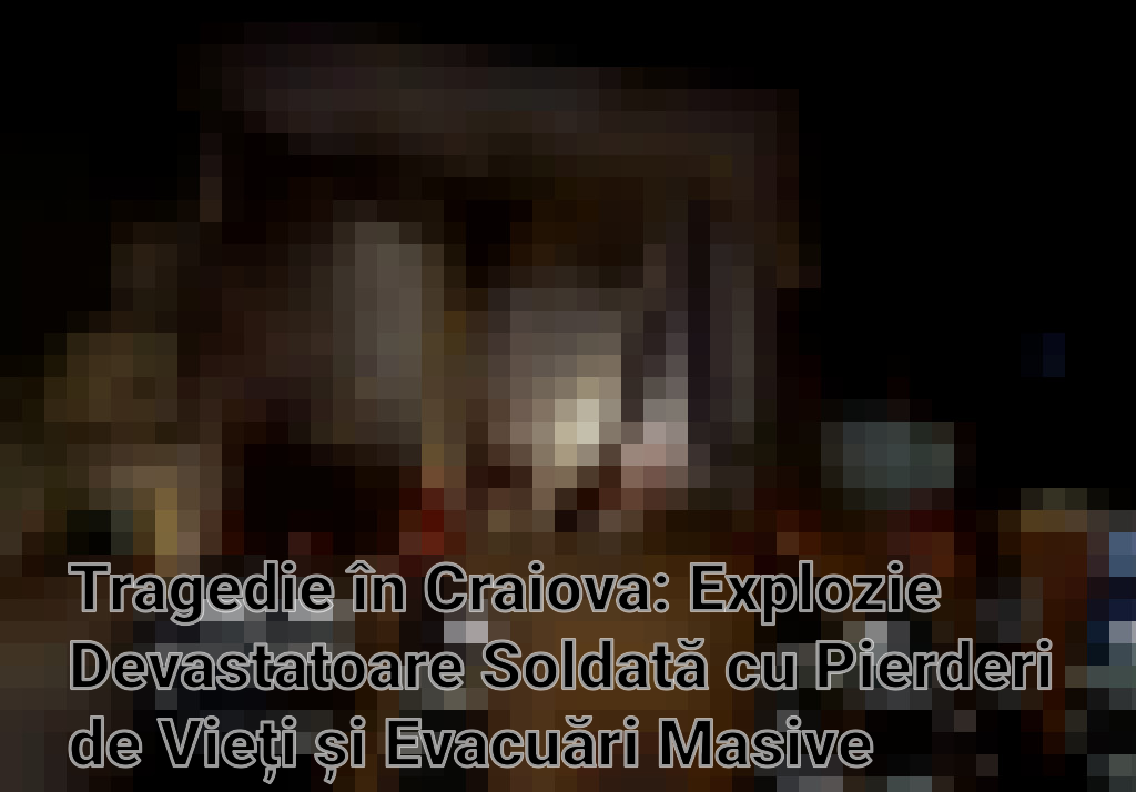 Tragedie în Craiova: Explozie Devastatoare Soldată cu Pierderi de Vieți și Evacuări Masive Imagini