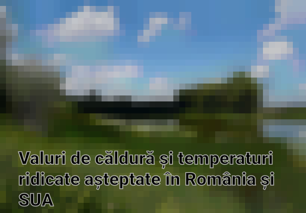 Valuri de căldură și temperaturi ridicate așteptate în România și SUA Imagini