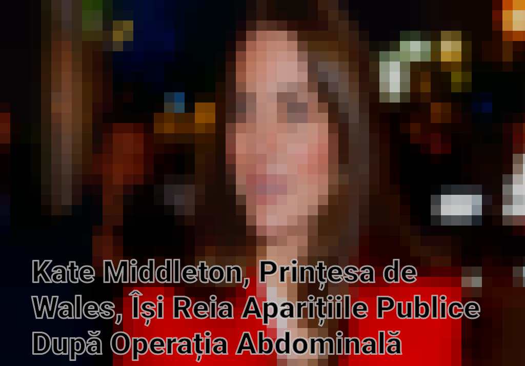 Kate Middleton, Prințesa de Wales, Își Reia Aparițiile Publice După Operația Abdominală Imagini