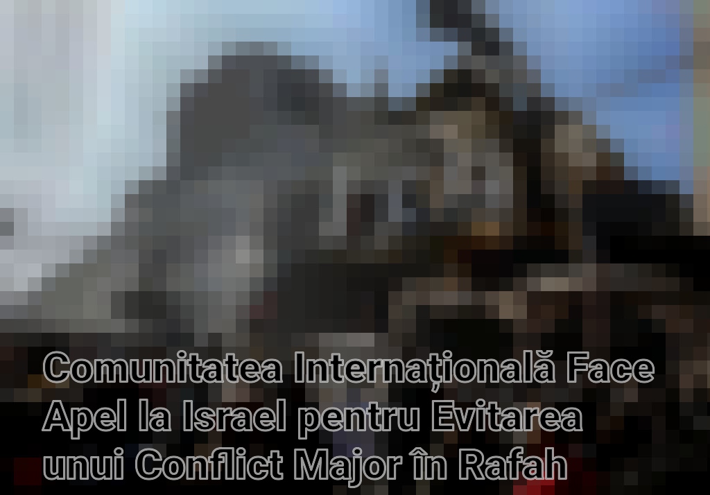 Comunitatea Internațională Face Apel la Israel pentru Evitarea unui Conflict Major în Rafah Imagini