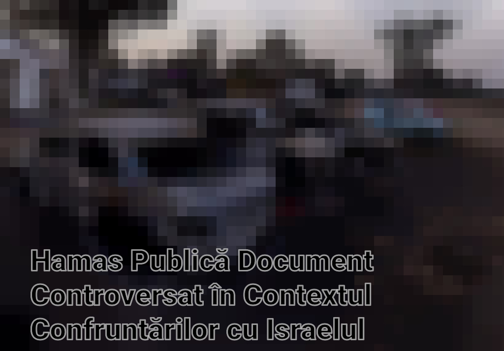 Hamas Publică Document Controversat în Contextul Confruntărilor cu Israelul Imagini