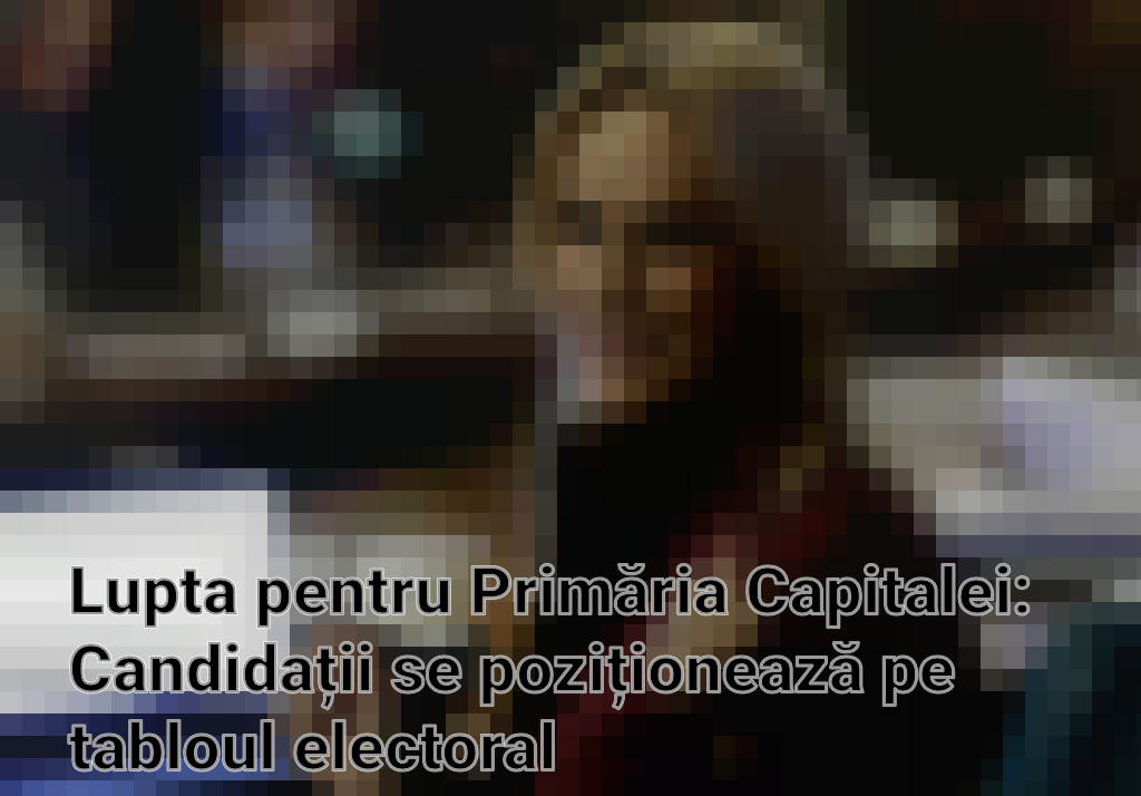 Lupta pentru Primăria Capitalei: Candidații se poziționează pe tabloul electoral