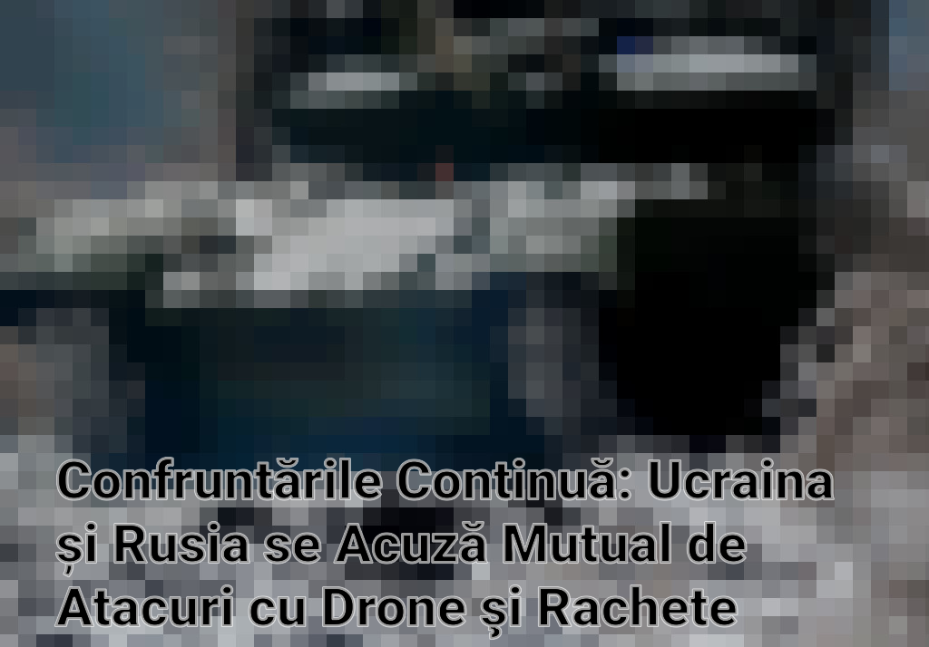 Confruntările Continuă: Ucraina și Rusia se Acuză Mutual de Atacuri cu Drone şi Rachete