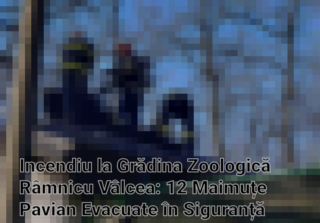 Incendiu la Grădina Zoologică Râmnicu Vâlcea: 12 Maimuțe Pavian Evacuate în Siguranță Imagini