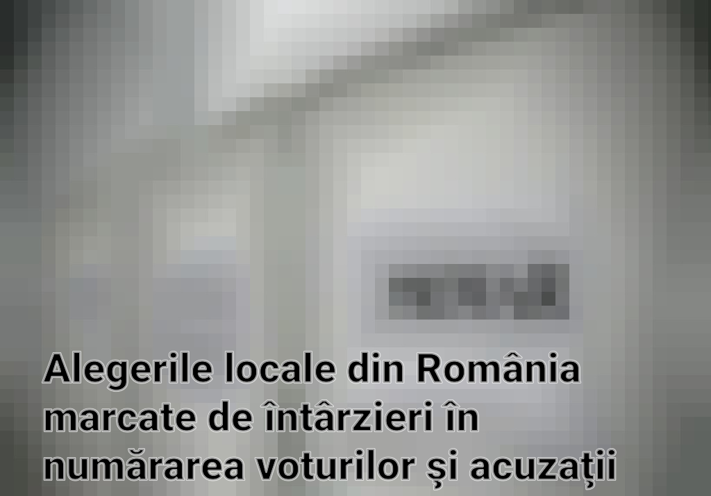 Alegerile locale din România marcate de întârzieri în numărarea voturilor şi acuzaţii de fraudă
