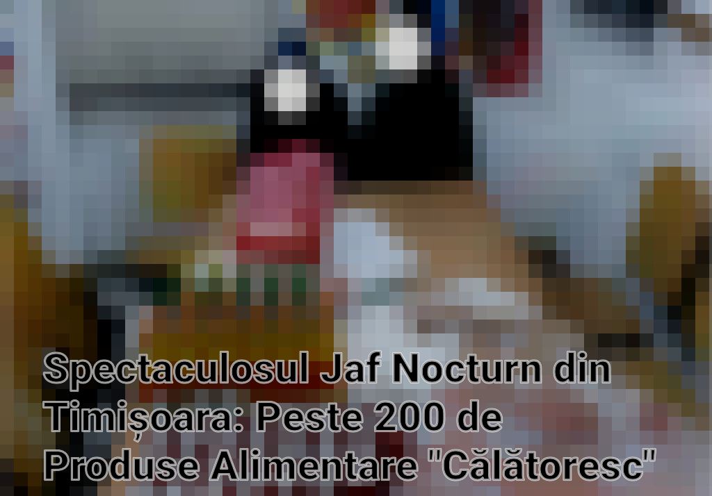 Spectaculosul Jaf Nocturn din Timișoara: Peste 200 de Produse Alimentare "Călătoresc" pe Bicicletă