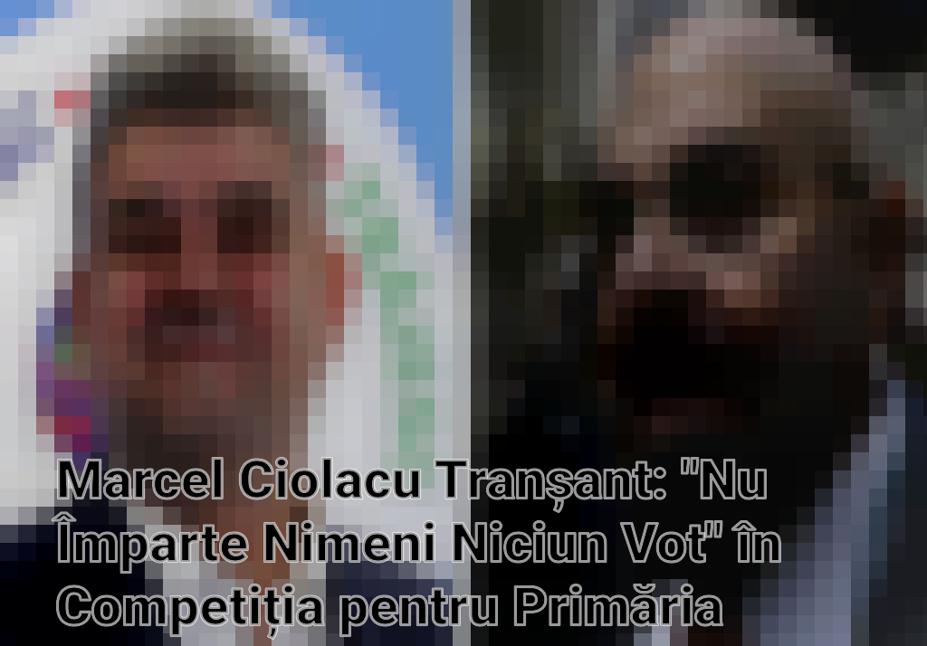 Marcel Ciolacu Tranșant: "Nu Împarte Nimeni Niciun Vot" în Competiția pentru Primăria Capitalei Imagini