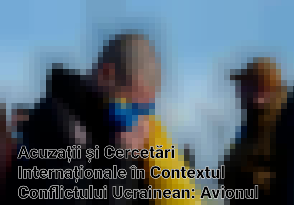 Acuzații și Cercetări Internaționale în Contextul Conflictului Ucrainean: Avionul IL-76 și Schimbul de Prizonieri