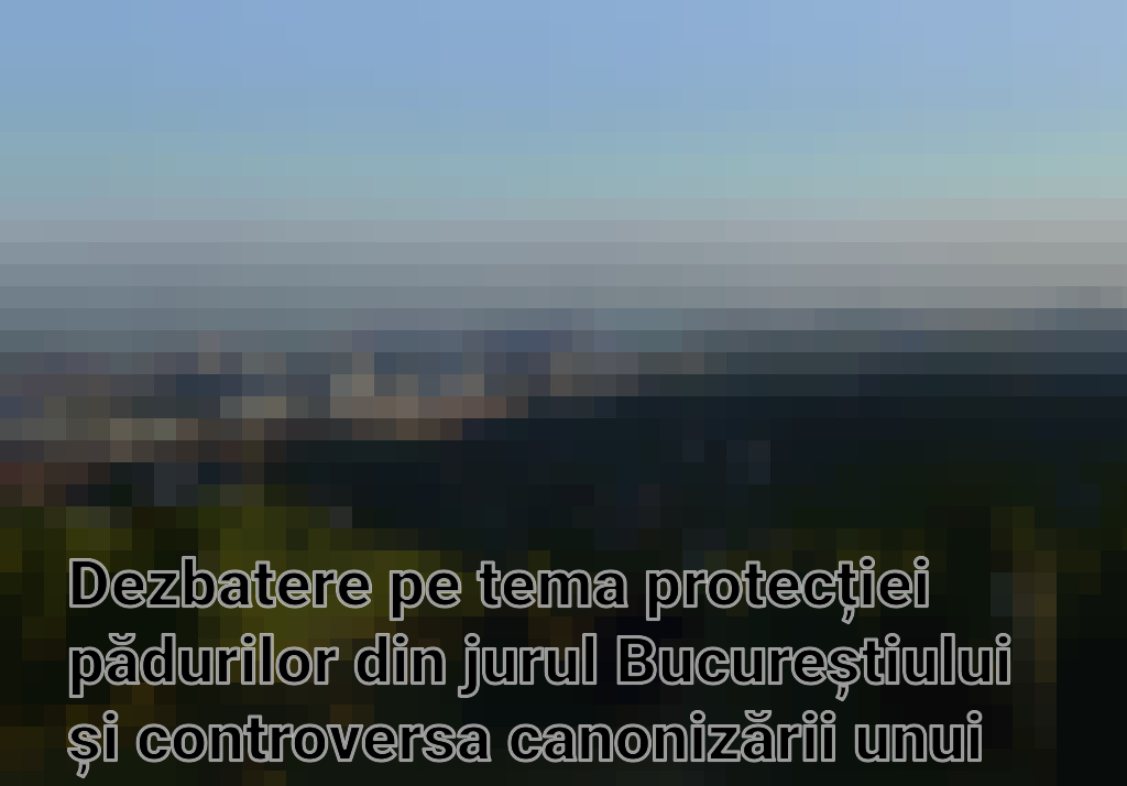 Dezbatere pe tema protecției pădurilor din jurul Bucureștiului și controversa canonizării unui fost șef legionar