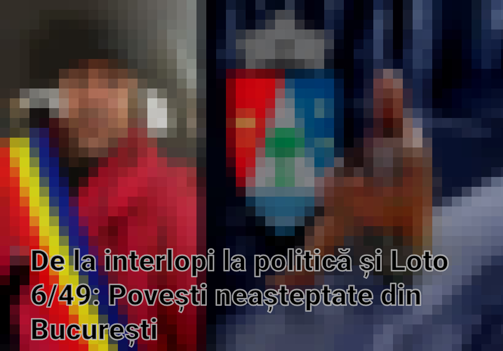 De la interlopi la politică și Loto 6/49: Povești neașteptate din București Imagini