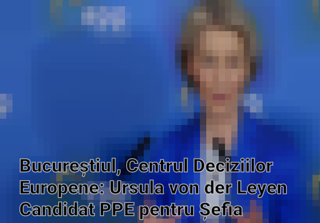 Bucureștiul, Centrul Deciziilor Europene: Ursula von der Leyen Candidat PPE pentru Șefia Comisiei Europene