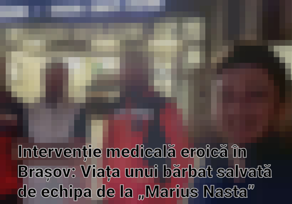 Intervenție medicală eroică în Brașov: Viața unui bărbat salvată de echipa de la „Marius Nasta” Imagini