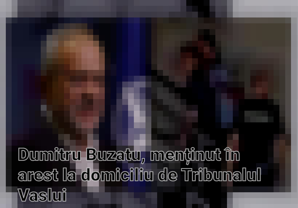 Dumitru Buzatu, menținut în arest la domiciliu de Tribunalul Vaslui Imagini