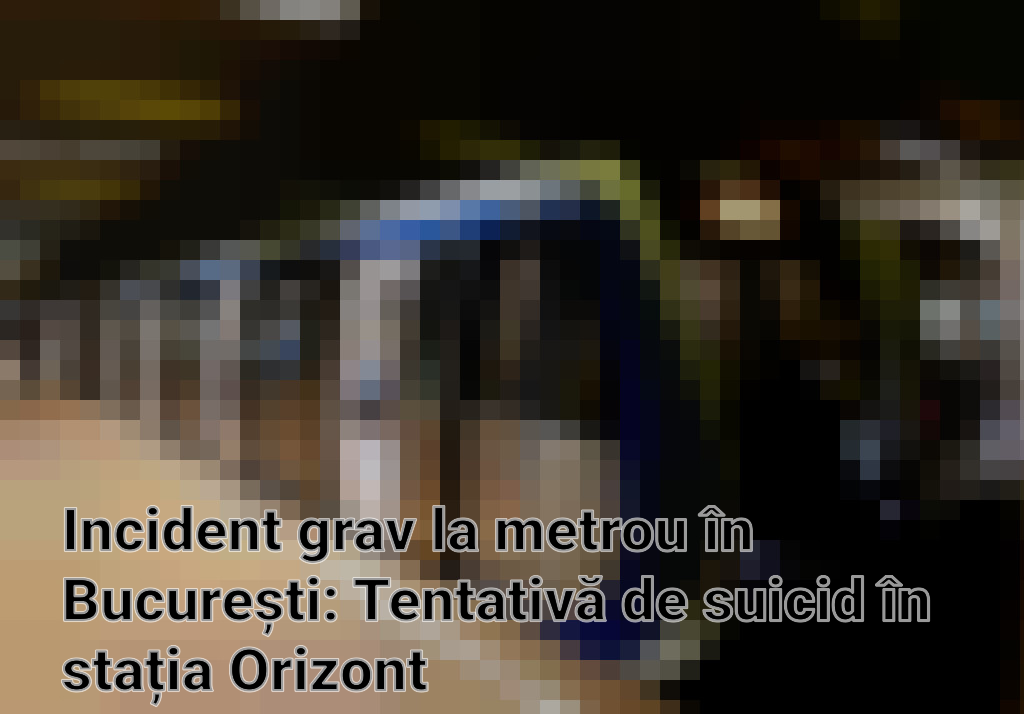 Incident grav la metrou în București: Tentativă de suicid în stația Orizont Imagini