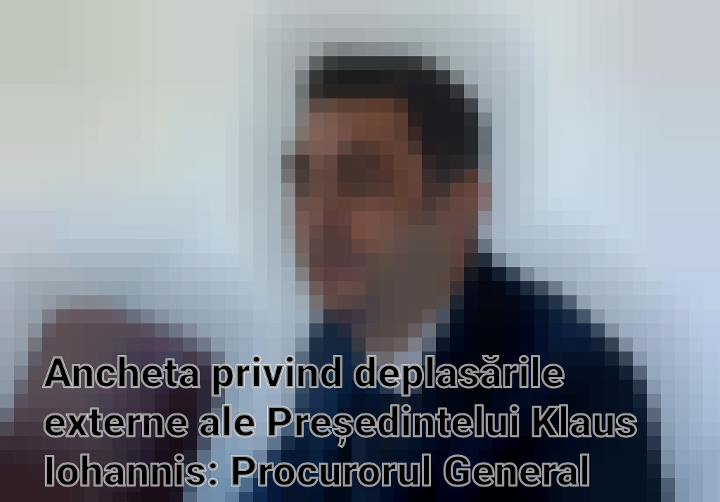 Ancheta privind deplasările externe ale Președintelui Klaus Iohannis: Procurorul General confirmă procesul investigației