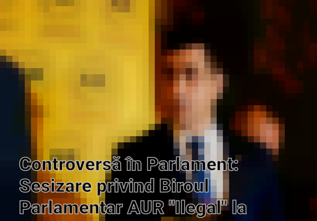 Controversă în Parlament: Sesizare privind Biroul Parlamentar AUR "Ilegal" la Chişinău