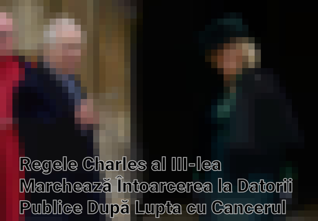 Regele Charles al III-lea Marchează Întoarcerea la Datorii Publice După Lupta cu Cancerul Imagini