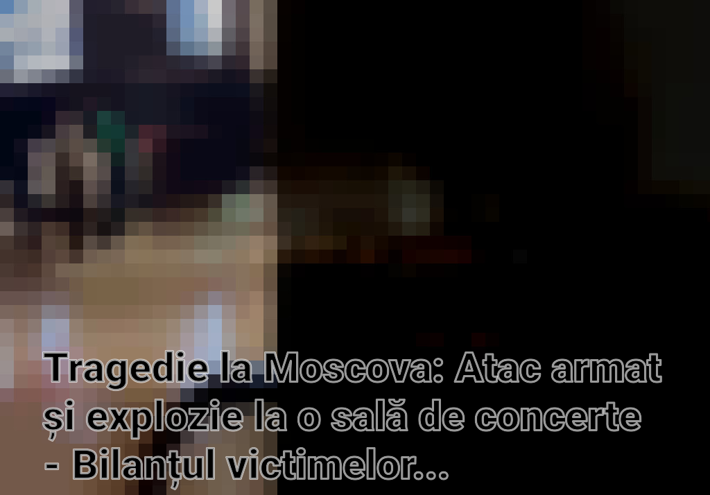 Tragedie la Moscova: Atac armat și explozie la o sală de concerte - Bilanțul victimelor crește Imagini