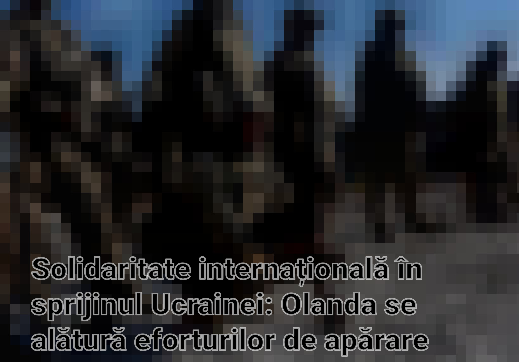 Solidaritate internațională în sprijinul Ucrainei: Olanda se alătură eforturilor de apărare Imagini