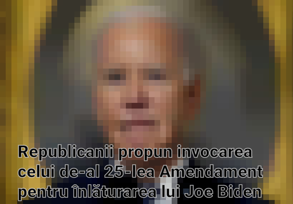 Republicanii propun invocarea celui de-al 25-lea Amendament pentru înlăturarea lui Joe Biden Imagini