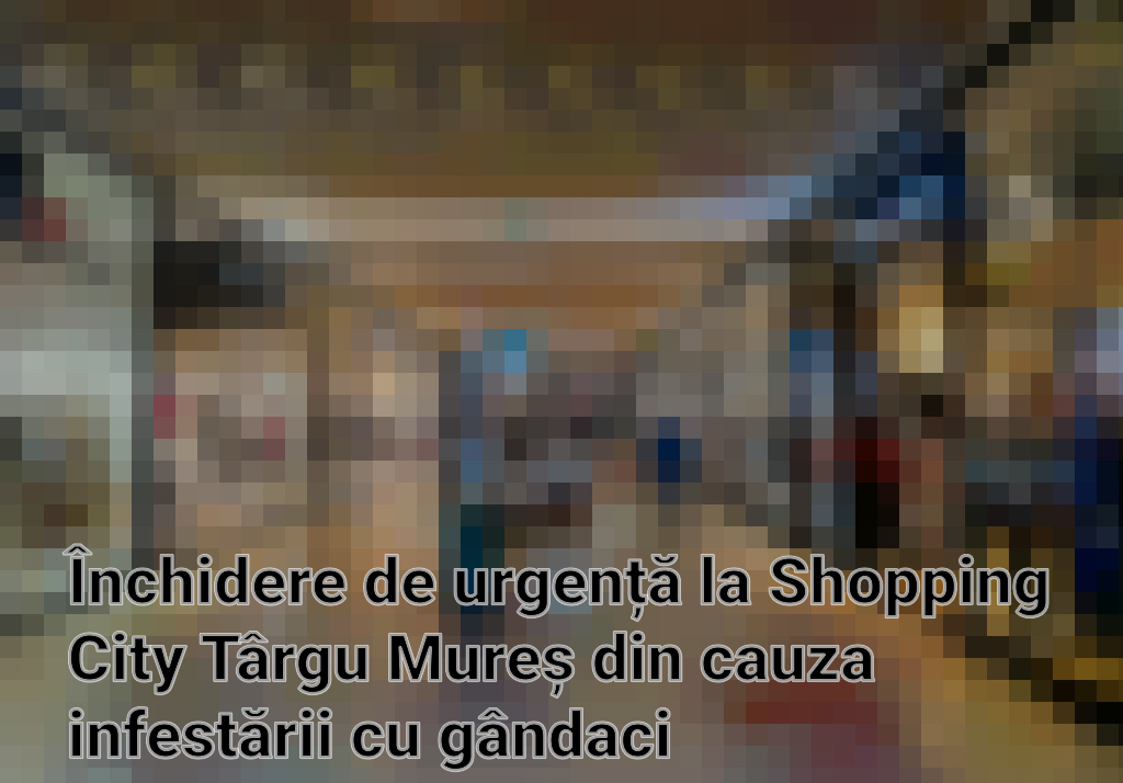 Închidere de urgență la Shopping City Târgu Mureș din cauza infestării cu gândaci
