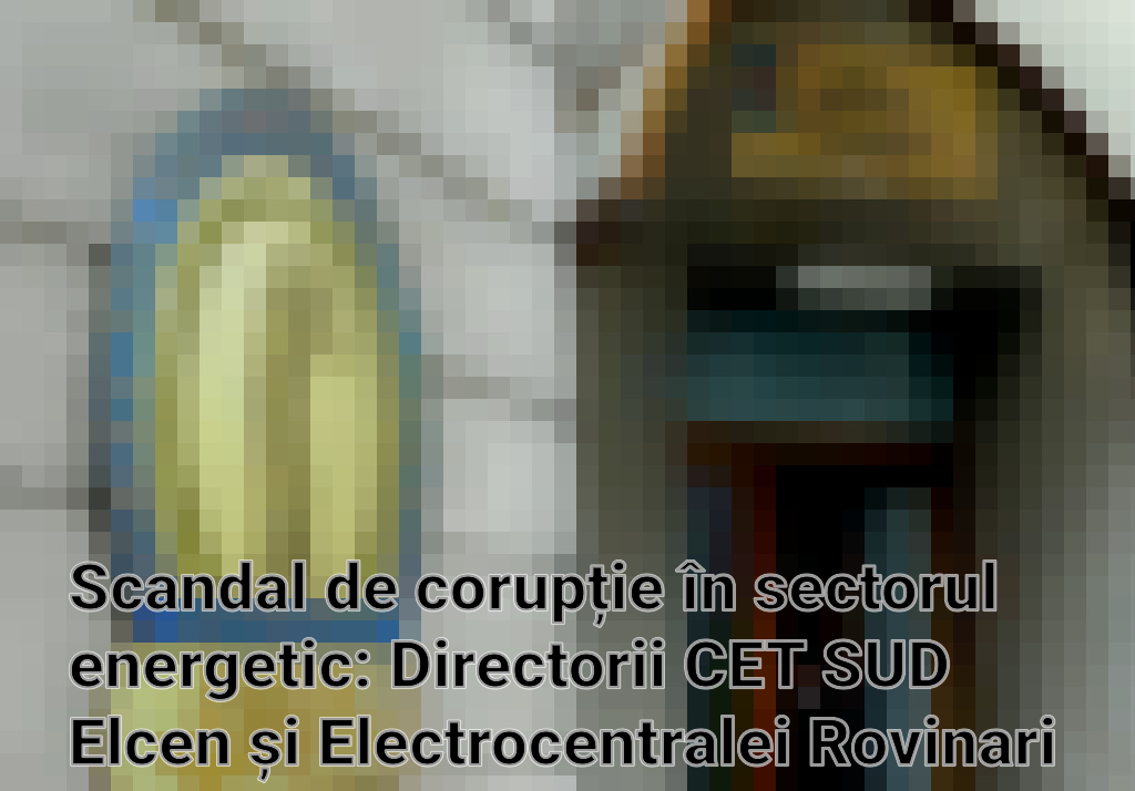 Scandal de corupție în sectorul energetic: Directorii CET SUD Elcen și Electrocentralei Rovinari sub control judiciar Imagini