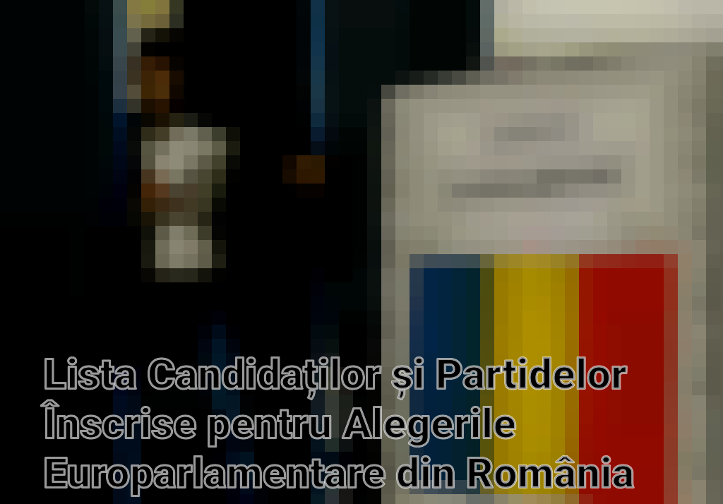 Lista Candidaților și Partidelor Înscrise pentru Alegerile Europarlamentare din România 2024