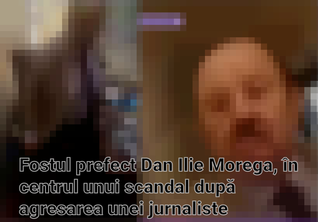 Fostul prefect Dan Ilie Morega, în centrul unui scandal după agresarea unei jurnaliste