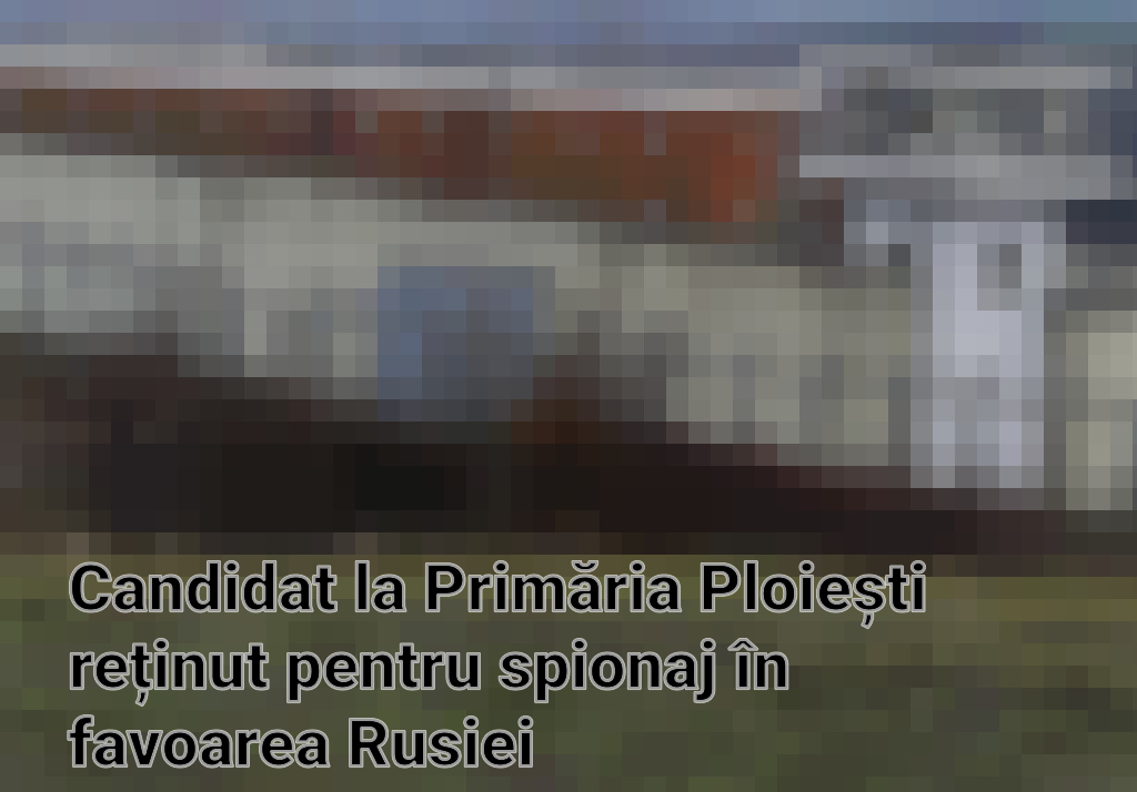 Candidat la Primăria Ploiești reținut pentru spionaj în favoarea Rusiei