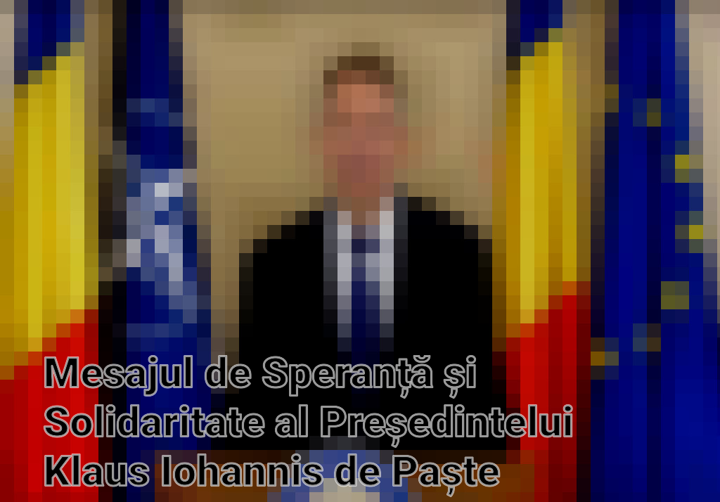 Mesajul de Speranță și Solidaritate al Președintelui Klaus Iohannis de Paște