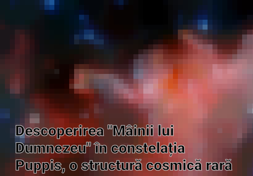Descoperirea "Mâinii lui Dumnezeu" în constelația Puppis, o structură cosmică rară Imagini
