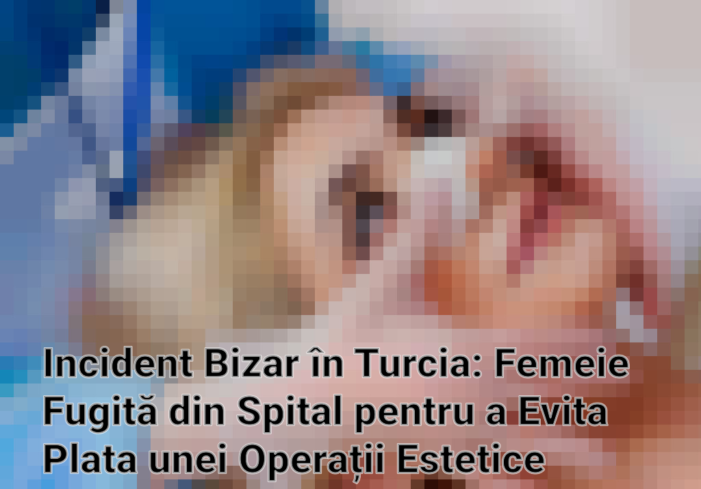 Incident Bizar în Turcia: Femeie Fugită din Spital pentru a Evita Plata unei Operații Estetice Imagini
