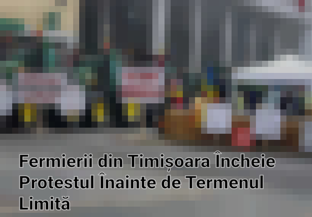 Fermierii din Timișoara Încheie Protestul Înainte de Termenul Limită