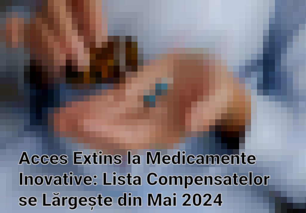 Acces Extins la Medicamente Inovative: Lista Compensatelor se Lărgește din Mai 2024 Imagini