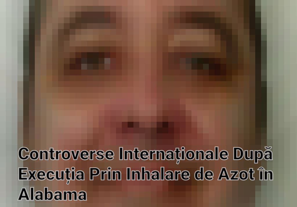 Controverse Internaționale După Execuția Prin Inhalare de Azot în Alabama Imagini