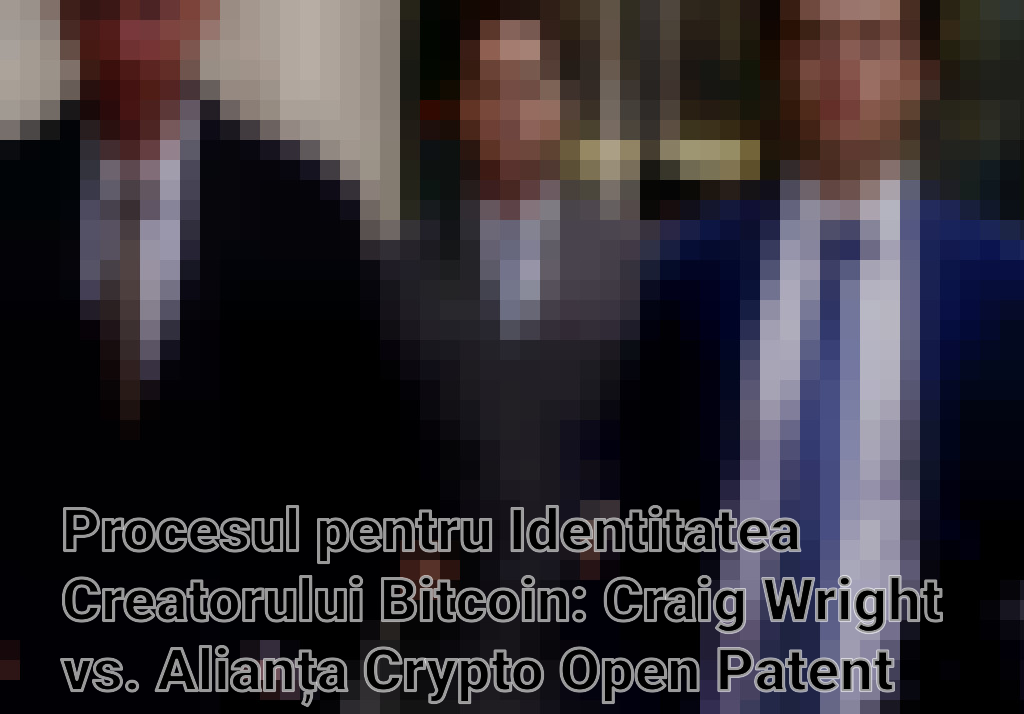 Procesul pentru Identitatea Creatorului Bitcoin: Craig Wright vs. Alianța Crypto Open Patent