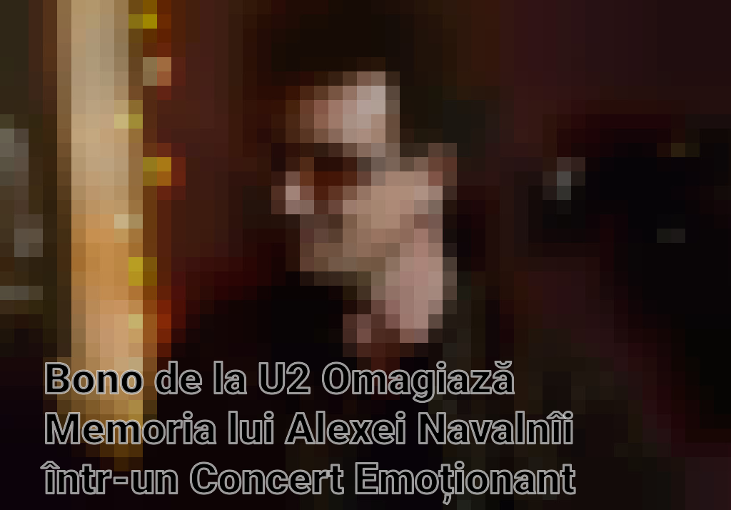Bono de la U2 Omagiază Memoria lui Alexei Navalnîi într-un Concert Emoționant Imagini
