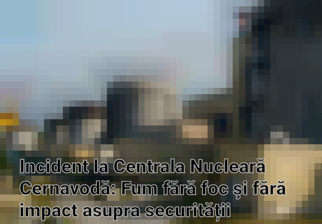 Incident la Centrala Nucleară Cernavodă: Fum fără foc şi fără impact asupra securității nucleare Imagini