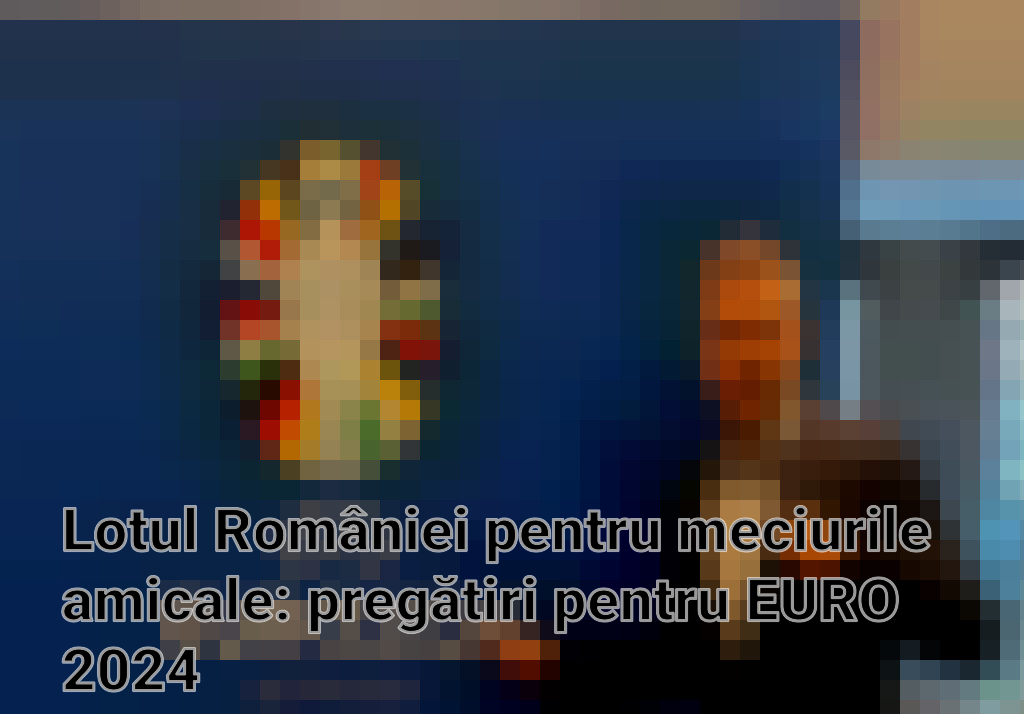Lotul României pentru meciurile amicale: pregătiri pentru EURO 2024 Imagini