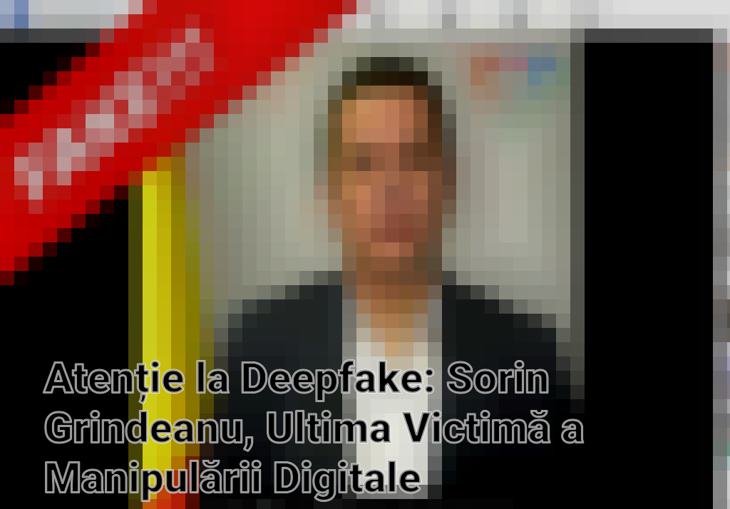 Atenție la Deepfake: Sorin Grindeanu, Ultima Victimă a Manipulării Digitale Imagini